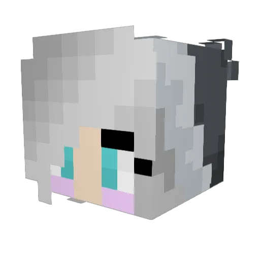 alahn Minecraft avatar head, 3D render
