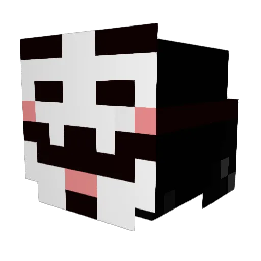 alahw Minecraft avatar head, 3D render