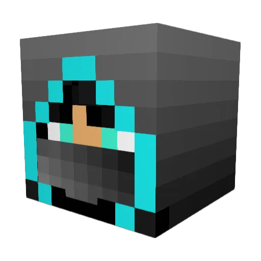 alainpadron Minecraft avatar head, 3D render