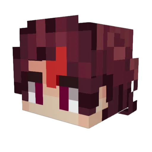 alaln Minecraft avatar head, 3D render