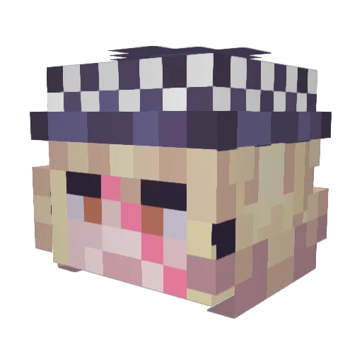 alamdan Minecraft avatar head, 3D render