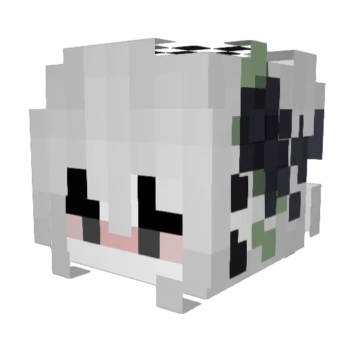 alan_lover Minecraft avatar head, 3D render