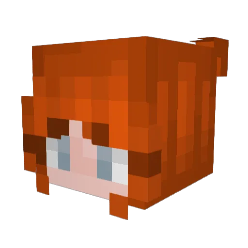 alanaavi Minecraft avatar head, 3D render