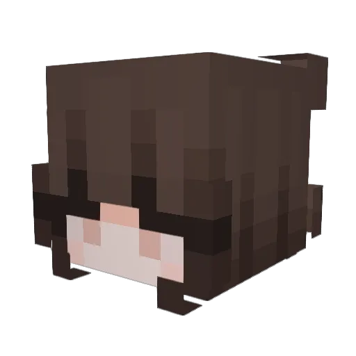 alanapower Minecraft avatar head, 3D render