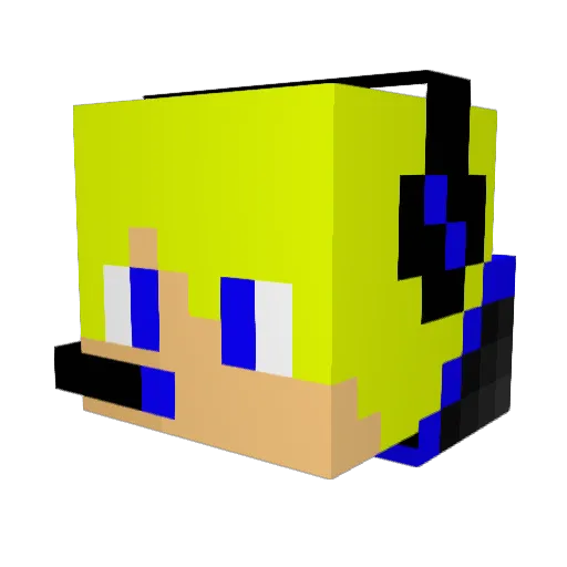 alanas007 Minecraft avatar head, 3D render