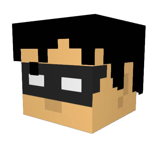 alanbrito1 Minecraft avatar head, 3D render