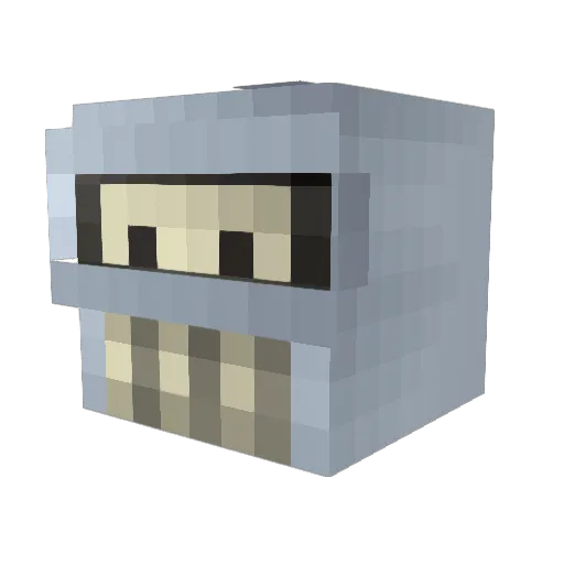 alancs Minecraft avatar head, 3D render