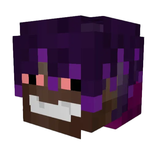 alanino444 Minecraft avatar head, 3D render