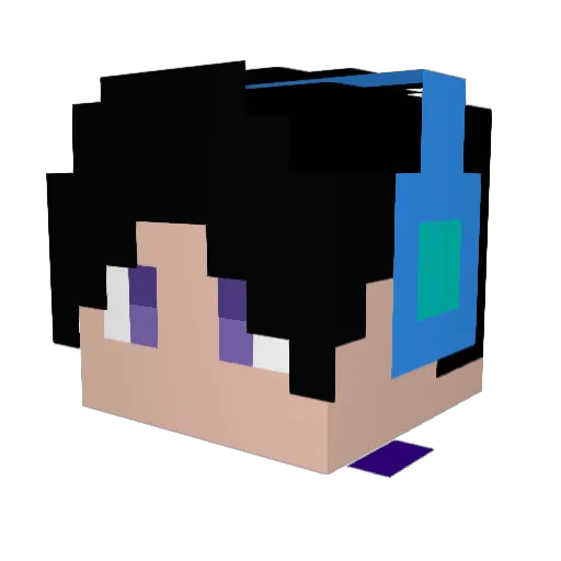 alanlan0 Minecraft avatar head, 3D render