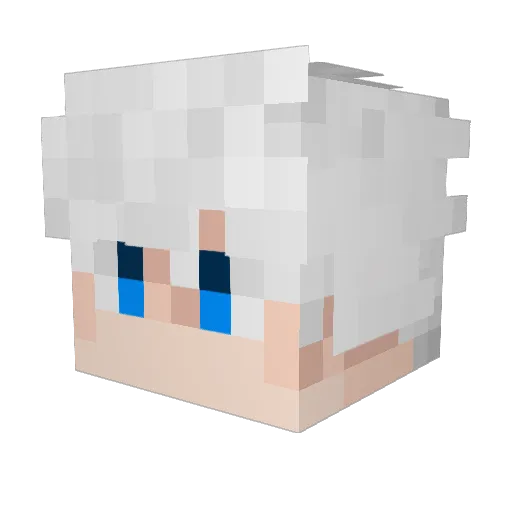 alanmonster Minecraft avatar head, 3D render