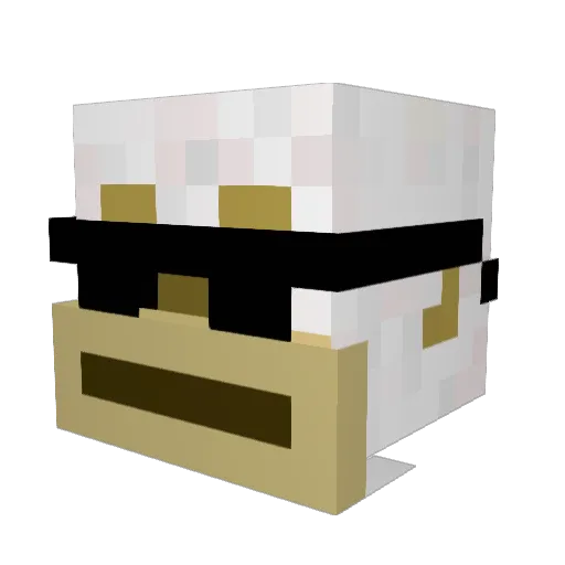 alann47 Minecraft avatar head, 3D render
