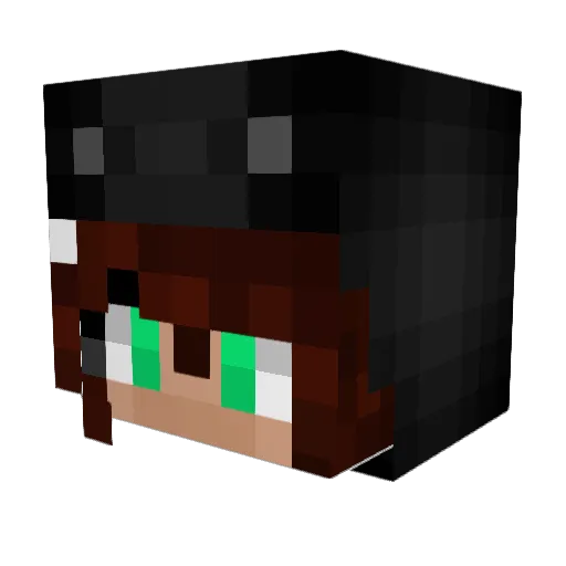 alanna13 Minecraft avatar head, 3D render