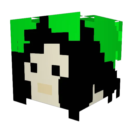 alannah77 Minecraft avatar head, 3D render