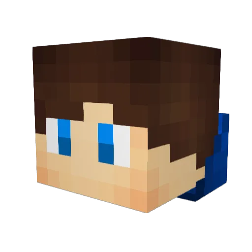 alanrouse Minecraft avatar head, 3D render