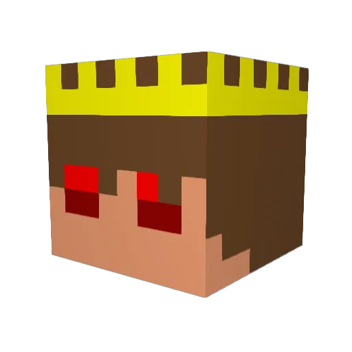 alantangyl Minecraft avatar head, 3D render
