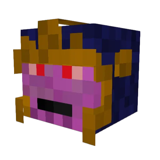 alaporr Minecraft avatar head, 3D render