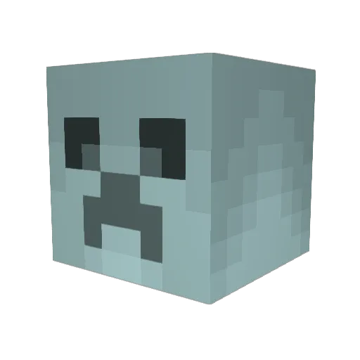 alarchy Minecraft avatar head, 3D render