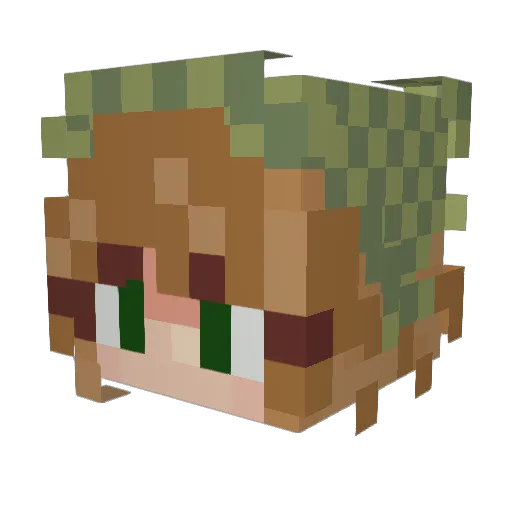 alaska_tho Minecraft avatar head, 3D render