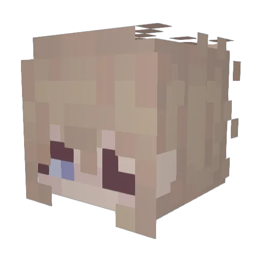 alatxs Minecraft avatar head, 3D render
