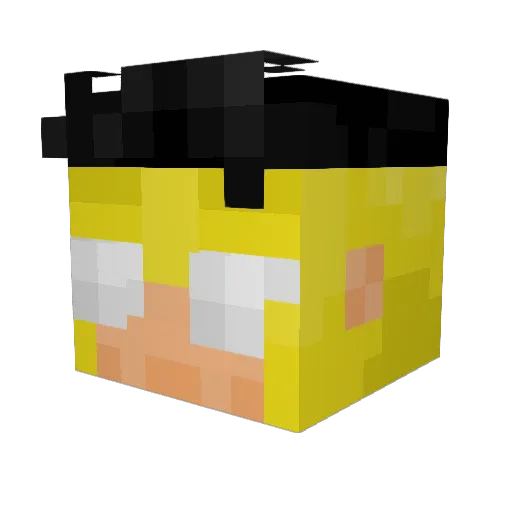alavaro1 Minecraft avatar head, 3D render