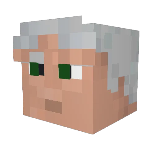 alave300 Minecraft avatar head, 3D render