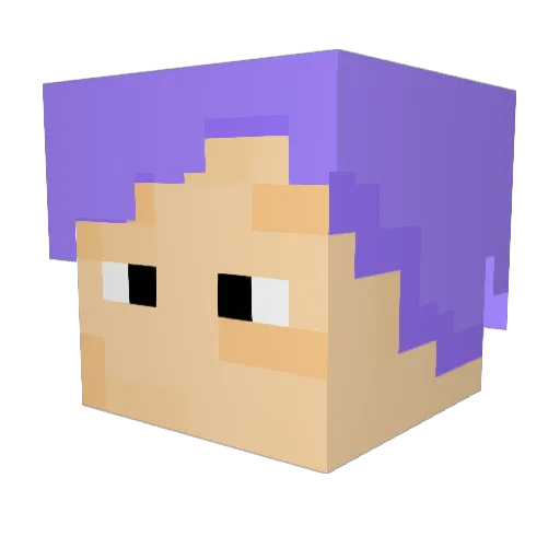 alawez_1 Minecraft avatar head, 3D render