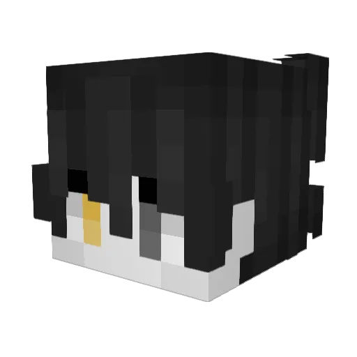 alaxn Minecraft avatar head, 3D render