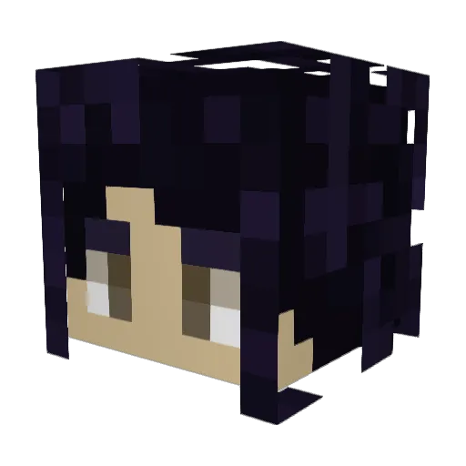 alaymoon Minecraft avatar head, 3D render