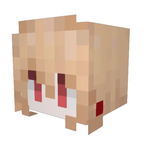 albanas Minecraft avatar head, 3D render