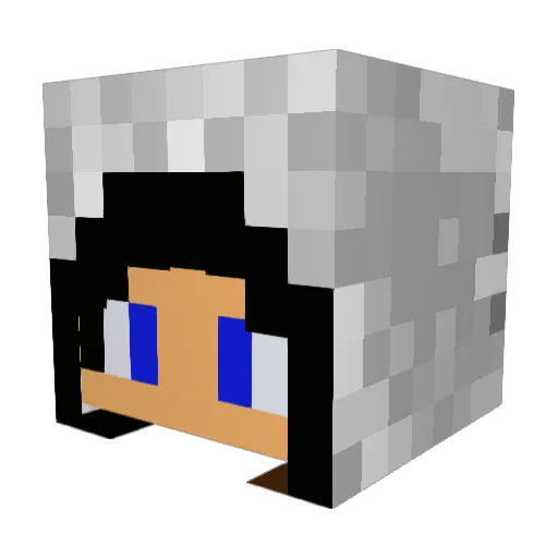 albanerboss Minecraft avatar head, 3D render