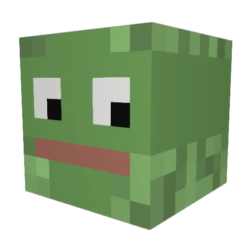 albardow Minecraft avatar head, 3D render