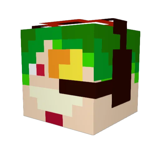 albatros99 Minecraft avatar head, 3D render