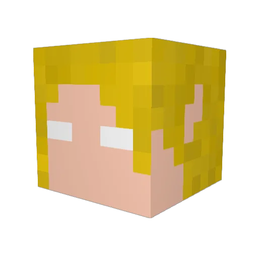 albatross009 Minecraft avatar head, 3D render