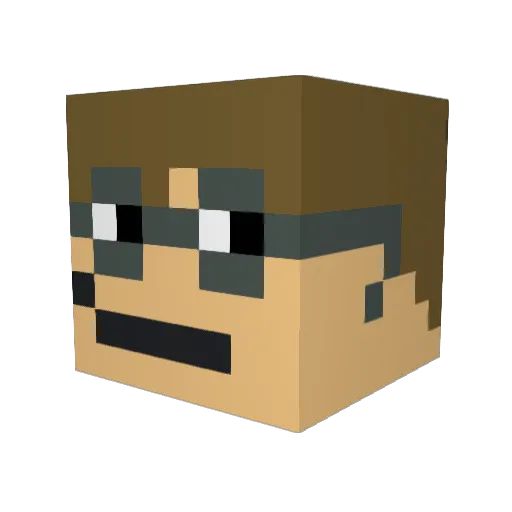 albear12345 Minecraft avatar head, 3D render