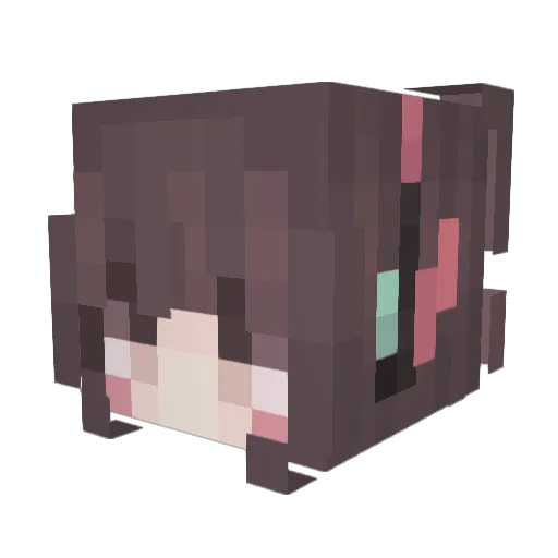 albedini Minecraft avatar head, 3D render