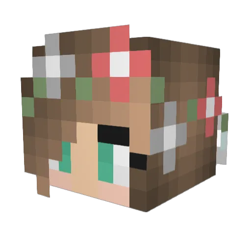 albee70 Minecraft avatar head, 3D render