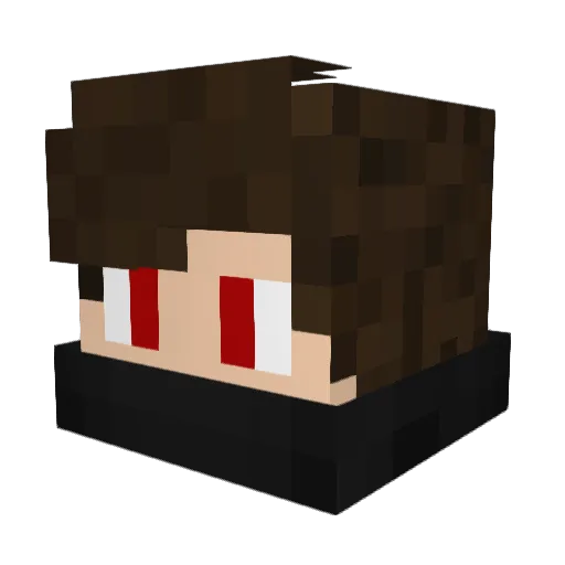 albenico Minecraft avatar head, 3D render