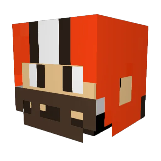 albers3 Minecraft avatar head, 3D render