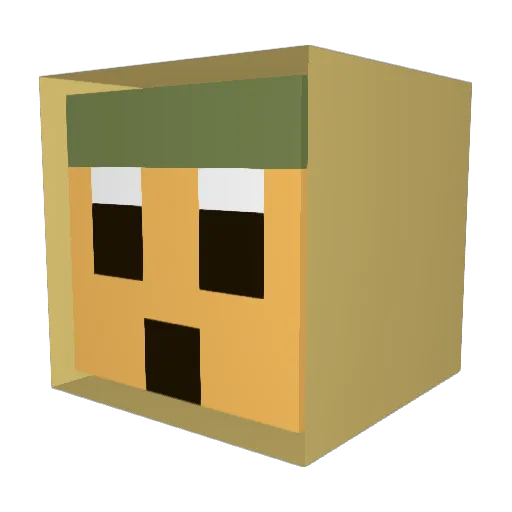 albert806 Minecraft avatar head, 3D render