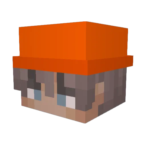 alberto130 Minecraft avatar head, 3D render