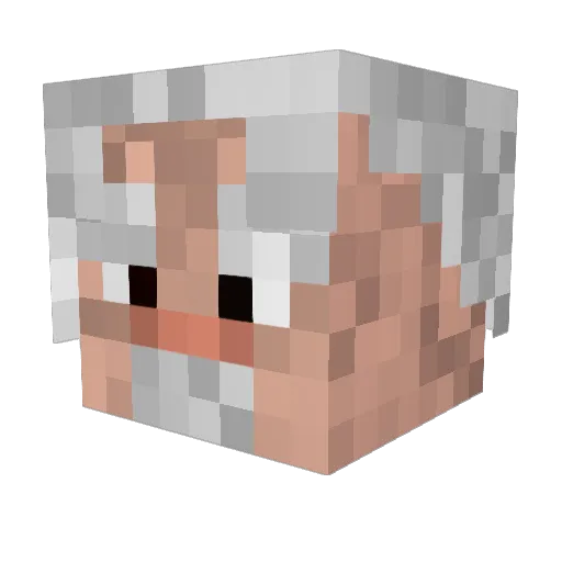 albertovil Minecraft avatar head, 3D render
