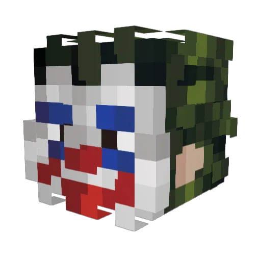 albertozp Minecraft avatar head, 3D render