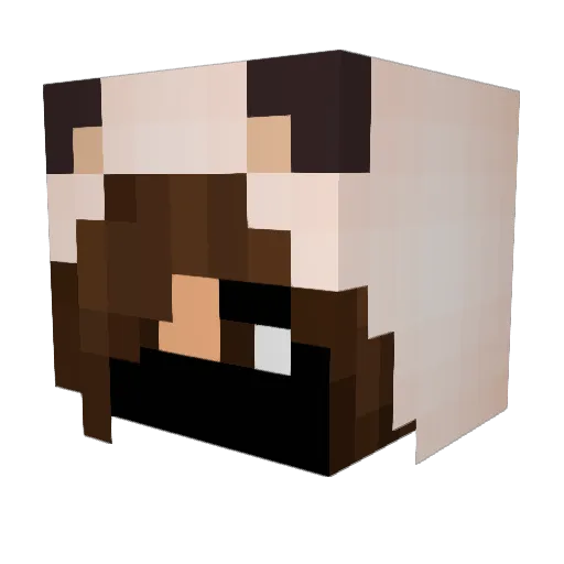 albiDang3r Minecraft avatar head, 3D render
