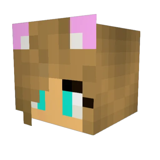 albita08 Minecraft avatar head, 3D render