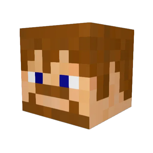 albobbiddy Minecraft avatar head, 3D render
