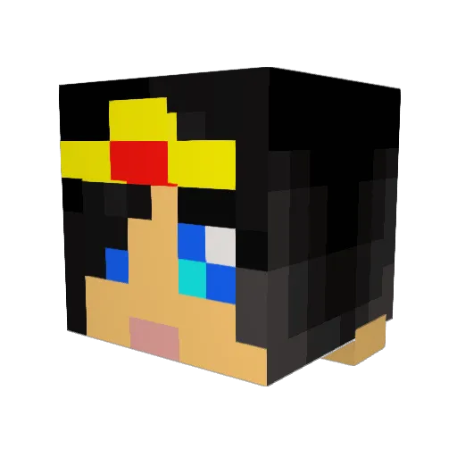 albrando1 Minecraft avatar head, 3D render