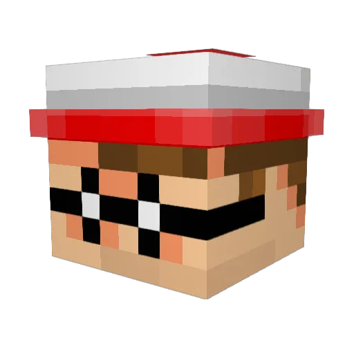 albus2010 Minecraft avatar head, 3D render