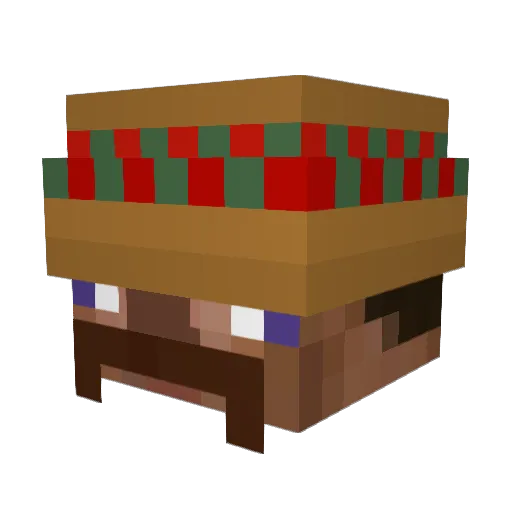 albuterolinhaler Minecraft avatar head, 3D render