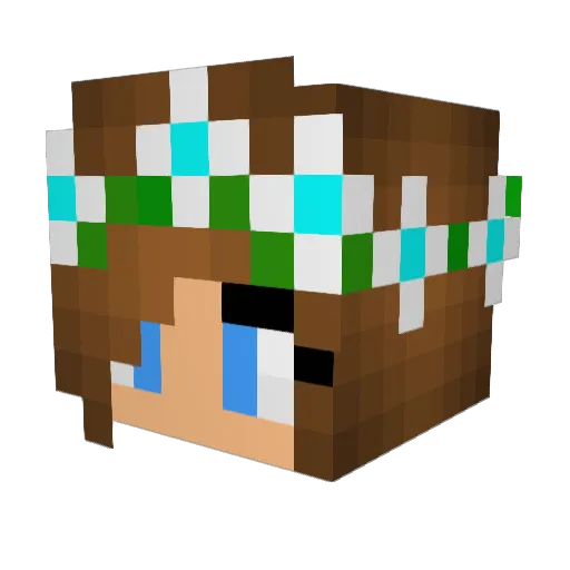 alc227 Minecraft avatar head, 3D render