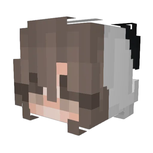 alcacaz_ Minecraft avatar head, 3D render